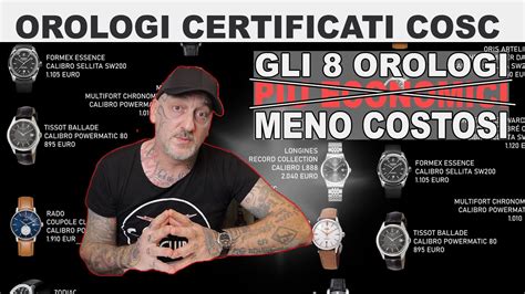 Gli 8 orologi certificati COSC meno costosi [analisi dei calibri].